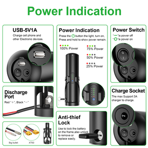 Batería recargable para bicicleta eléctrica, tipo botella para tubo diagonal, 48V 10.5Ah, para motor de 48V 250W 350W, con conector de cableado BMS, stock alemán - Product Image 3