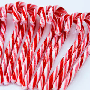 Bonbons de Noël Candy Canes Saveur de fruits Sour Cherry Candy Canes - Product Image 1