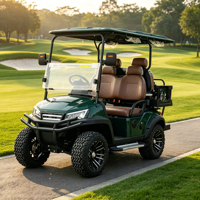 Voiturette de golf électrique Rainbow 72V 5kw 4 places, couleur personnalisée, avec boîte de rangement, homologuée DOT, prête à être expédiée sur le marché américain