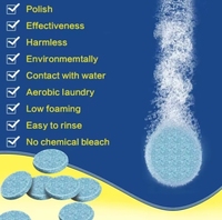 Nettoyant universel pour voiture RTS Y0003, comprimé effervescent bleu, microfibre, nettoyant solide pour vitres, accessoires automobiles, nettoyant en spray