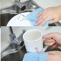 Esun Serviettes de nettoyage domestiques Lingettes en tissu non tissé durables et absorbantes pour la cuisine et la table