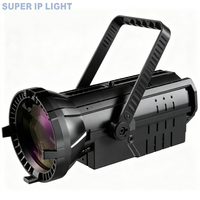 Lumière LED COB silencieuse sans ventilateur 100W CRI≥95 avec zoom motorisé DMX512 pour studio silencieux