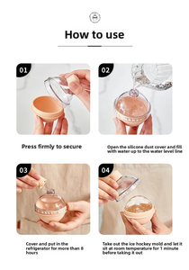 Moule <span class=keywords><strong>à</strong></span> glaçons rond en PP de qualité alimentaire pour whisky, forme ampoule, congélation rapide - Product Image 5