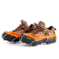 Kongbo 10 Crampons Antidérapants de Sécurité pour Chaussures d'Extérieur pour la Glace, Grips, Pointes et Surchaussures