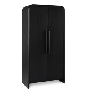 Charmanter Moderner Amerikanischer Eichen-Bücherschrank, Anpassbarer 2-Türiger Aufbewahrungsschrank, Luxuriöses Organisches Holz Architektonisches Schlafzimmer-<span class=keywords><strong>Highboard</strong></span> - Product Image 4