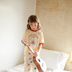 Pyjamas pour filles 100% coton, pyjamas bébé à manches longues, pyjamas fleuris pour filles - Product Image 2