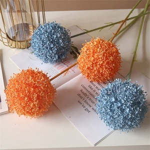 Fleur artificielle en plastique de haute qualité, tige unique, oignon géant blanc (Allium Giganteum) pour centre de table, décoration de mariage - Product Image 3