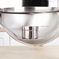 Réchaud à soupe Bell Dome en acier inoxydable avec couvercle en verre, 6L, argent, rond, pour fêtes, hôtels, chauffe-plats modernes