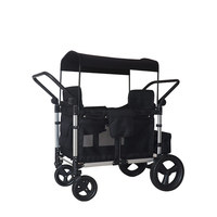 JXB 4 quatre places Quad Wagon chariots pliable enfants poussette Wagon chariot Portable pliant bébé Wagon poussette