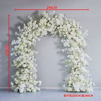 Gapura Bunga Sakura Baby Breath dari Sutra Buatan untuk Dekorasi Panggung Pesta Pernikahan