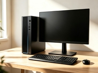 PC Desktop Komersial Kustom Massal E700-HD Hairuichuang Kecepatan Tinggi 16GB DDR4 256GB SSD+1TB HDD 23.8" HD All-in-One Set Kantor