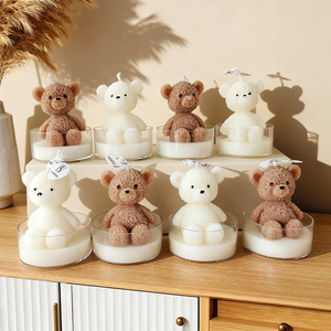 Velas Aromáticas de Cera de Soja con Forma de Oso para Baby Shower, N-183, Recuerdos para Baby Shower, Velas al por Mayor para Regalos y Decoración de Fiestas - Product Image 2