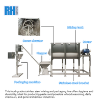 Machine de mélange de poudres industrielle avec convoyeur d'alimentation pour les lignes de traitement des céréales, de la farine et des épices