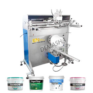 Máquina de serigrafía de cubo de 5 galones DM para tanque de gasolina de cubo de agua - Product Image 1