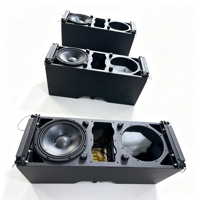 PA VR210 Dual 10in Powered Line Array Loudspeaker, Sistem Suara Aktif Portabel 1400W Output Puncak untuk Pertunjukan Luar Ruangan