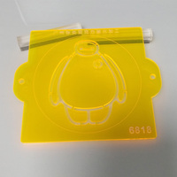 Plaque en acrylique/plexiglas transparent jaune fluorescent pour découpe, gravure personnalisée et sérigraphie, fabriquée en Chine continentale