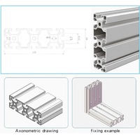 Profilé en aluminium noir robuste 40120 pour la base de la plateforme de simulateur de mouvement