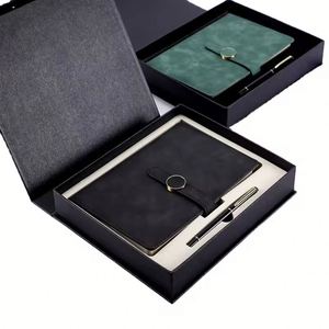 Custom Logo PU Leather Magnetic Closure Business Gift <b>Set</b> <b>Notebook</b> With Box Pen Planner A5 Journal Office Diary Hardcover Notes - Product Image 1