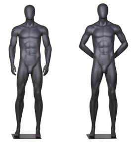 Maniquí deportivo masculino y femenino Maniquí de gimnasia de <span class=keywords><strong>cuerpo</strong></span> completo en estilo de soporte negro Hecho de plástico - Product Image 1
