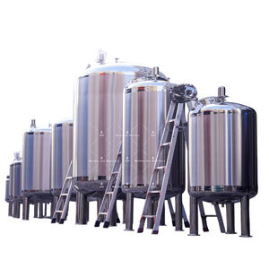 Réservoir de stockage en acier inoxydable de qualité alimentaire 5T 5000L pour eau pure industrielle, lait, bière - Product Image 5
