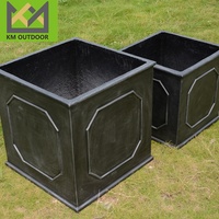 Jardinière carrée au design moderne royal jardinière d'extérieur outil de jardin profond grands pots de fleurs pour l'intérieur et l'extérieur