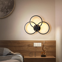 Lampes murales décoratives d'hôtel Vintage moderne nordique lumières de sécurité intérieures dorées antiques de luxe avec télécommande