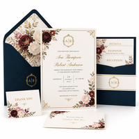 Cartes et invitations de mariage personnalisées : Papier couché imprimé offset de qualité supérieure