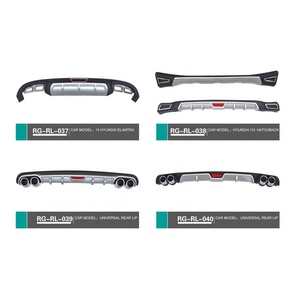 Mới có sẵn trong các mô hình khác nhau khuếch tán chung động cơ phía sau bội khuếch tán môi Spoiler phản xạ Quad xả - Product Image 6