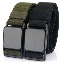 Ceintures tactiques élastiques à boucle magnétique de 3.8CM de large et à dégagement rapide pour hommes, nouvel arrivage