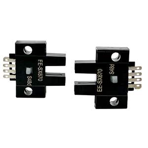 Sensor Fotoeléctrico de Barrera Transversal en Forma de U EE-SX670 NPN del Fabricante, Interruptor de Límite Tipo Ranura con Interruptor Fotoeléctrico - Product Image 1