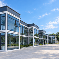 Maison conteneur à montage rapide, multi-unités, à deux étages, préfabriquée et modulaire pour chantier de construction VICDOWEX