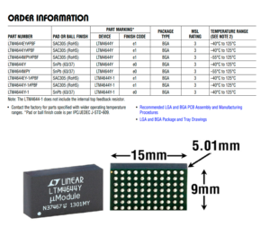 LTM4644,LTM4613,LTM4622,LTM46xx,LTC2978,LTC2974,Quad DC/DC,IC, componentes electrónicos - Product Image 3