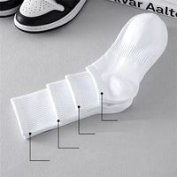 Chaussettes de sport athlétiques respirantes pour femmes et hommes 2026 avec logo personnalisé, haute qualité, blanc et noir, 100 % coton