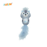 Famipet Fabricant Personnalisé Nouvelle Queue de Plume Conception Animale Chaton Jouet Doux En Peluche En Peluche Pet Chat Jouet Ensemble avec Cataire
