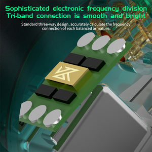 หูฟัง <span class=keywords><strong>KZ</strong></span> <span class=keywords><strong>AS16</strong></span> Pro แบบมีสายในหู 16BA Balanced Armature HIFI เสียงเบสหนักแน่น หูฟังตัดเสียงรบกวน สำหรับเล่นกีฬา - Product Image 3