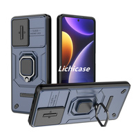 Lichicase sarung kamera geser PC TPU pelindung belakang untuk Redmi Note 12 12S 12 Turbo tahan benturan