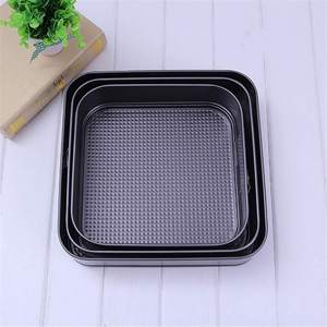 <span class=keywords><strong>M</strong></span>&B 20,22,24cm Ağır Hizmet Tipi Kare Yaylı Kek Kalıpları Yapışmaz Sızdırmaz Çevre Dostu PFOA/BPA/PTFE İçermez Ev Mutfağı 3 Parça - Product Image 3