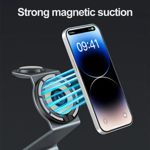 Venta al por mayor cargador inalámbrico magnético 3 en 1 soporte para teléfono móvil estación de carga rápida para IPhone16 15 14 13 12 Airpods <span class=keywords><strong>IWatch</strong></span> - Product Image 3