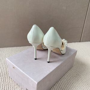 High-quality Luxurious Designer Custom-made Sexy Pointed-toe Slip-on Summer Business Formal Women's <b>Genuine</b> <b>Leather</b> High-heeled - Product Image 5