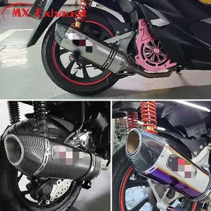 Inlet 51mm 61mm Motorcycle Yoshimura Exhaust Muffler Pipe Motorbike Universal Escape Moto Silencer