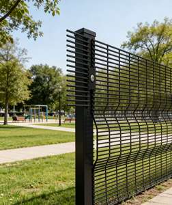 ألواح سياج شبكية ملحومة عالية الأمان مجلفنة <span class=keywords><strong>358</strong></span> - نظام سياج مقاوم للتخريب ومضاد للقطع - Product Image 4