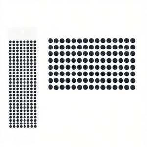 Ilan Adesivo Lucido 8mm Nero 220pz Cartoncino Grande - Product Image 2