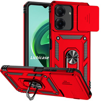 Coque d'armure à aimant fort Lichicase pour coque arrière de béquille anti-gravité Redmi 13C