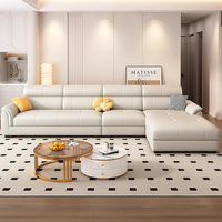 Ensemble de canapés en forme de L de haute qualité, design moderne, inclinables, meubles de salon pour appartement, style luxueux pour la maison