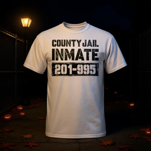 T-shirt pour détenus de la prison du comté 201-995, costume d'Halloween - Product Image 3