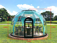 Maison complète Design moderne 4.6 diamètre Kits de maison Resort Garden Hot Tub Maison préfabriquée Maison en dôme de polystyrène