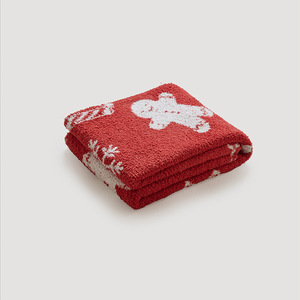 Manta de Sofá de Terciopelo con Diseño Navideño, 130x160cm, Tejida, Rectangular, para Uso en Invierno, Color Kuris - Product Image 5