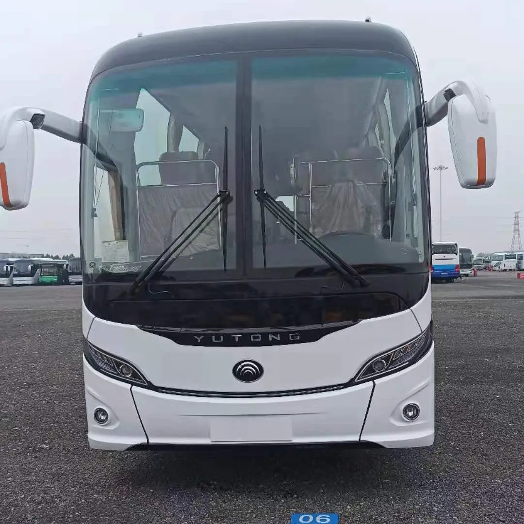 New model 12 meter bus 50 seats with bathroom and air suspension exporting Peru market