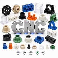 Pièces usinées CNC de précision sur mesure pour électroérosion à fil et acier inoxydable, plastique ABS/PEEK noir