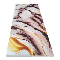 Panneau mural en PVC personnalisé avec motifs imprimés complexes, imperméable, écologique, délai de livraison rapide, revêtement mural décoratif pour